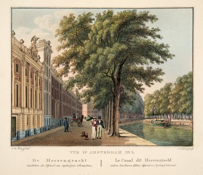 View of Amsterdam No.3. The Heerengracht between the Vijzel and Spiegel Streets by Cornelis de Kruyff